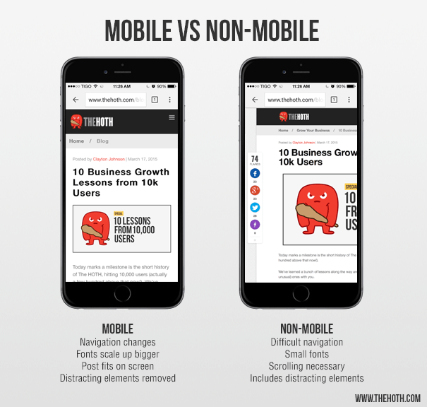 Mobile vs non-mobile