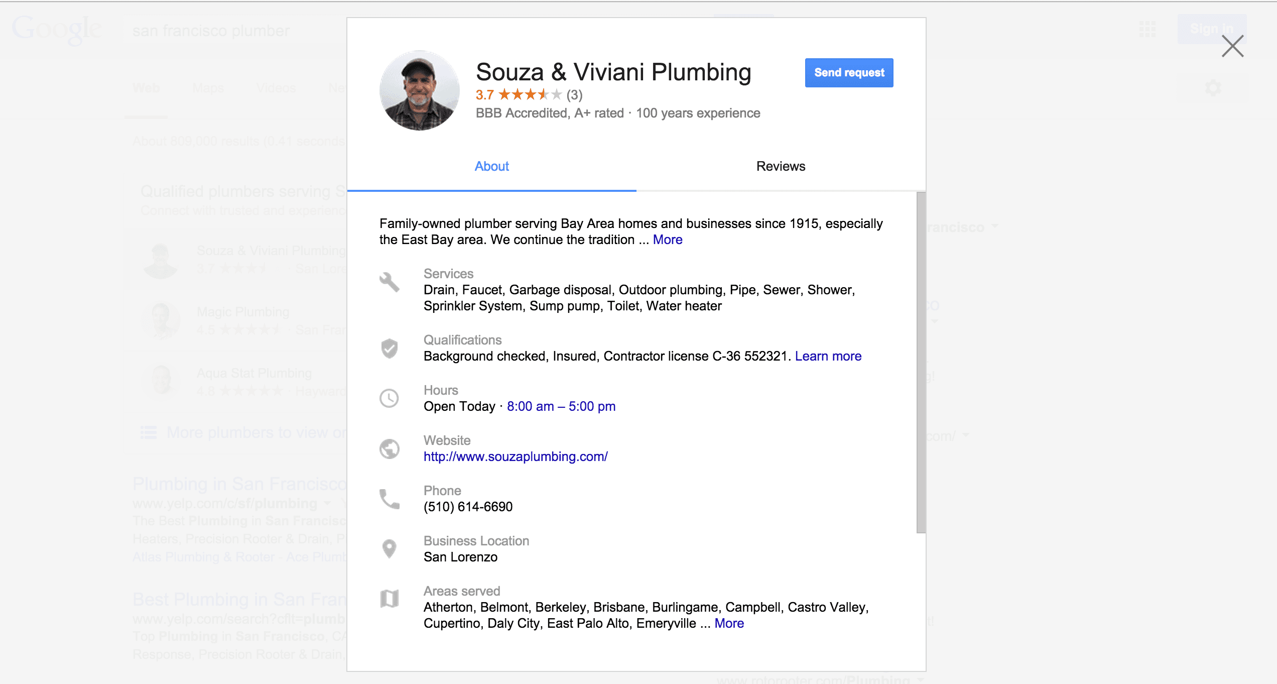 Google Scraping Content