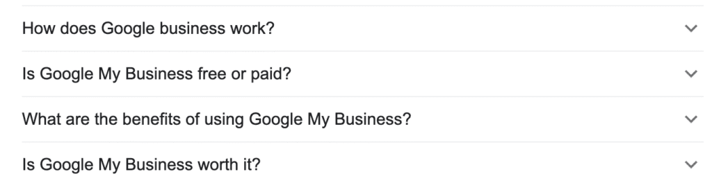 Image showing Google search result FAQ