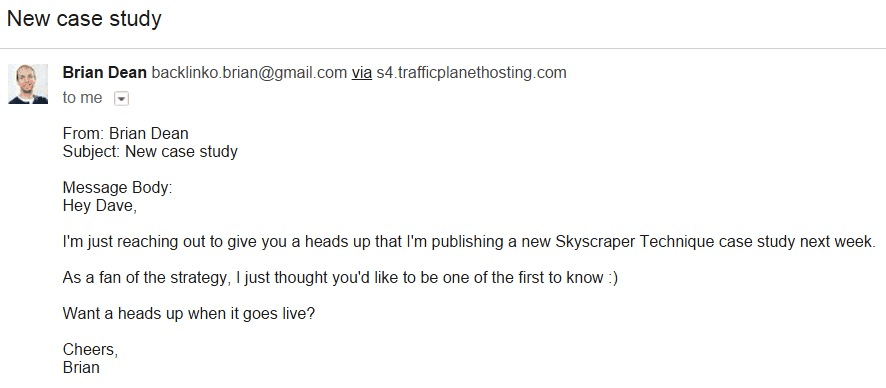 Email outreach for seo