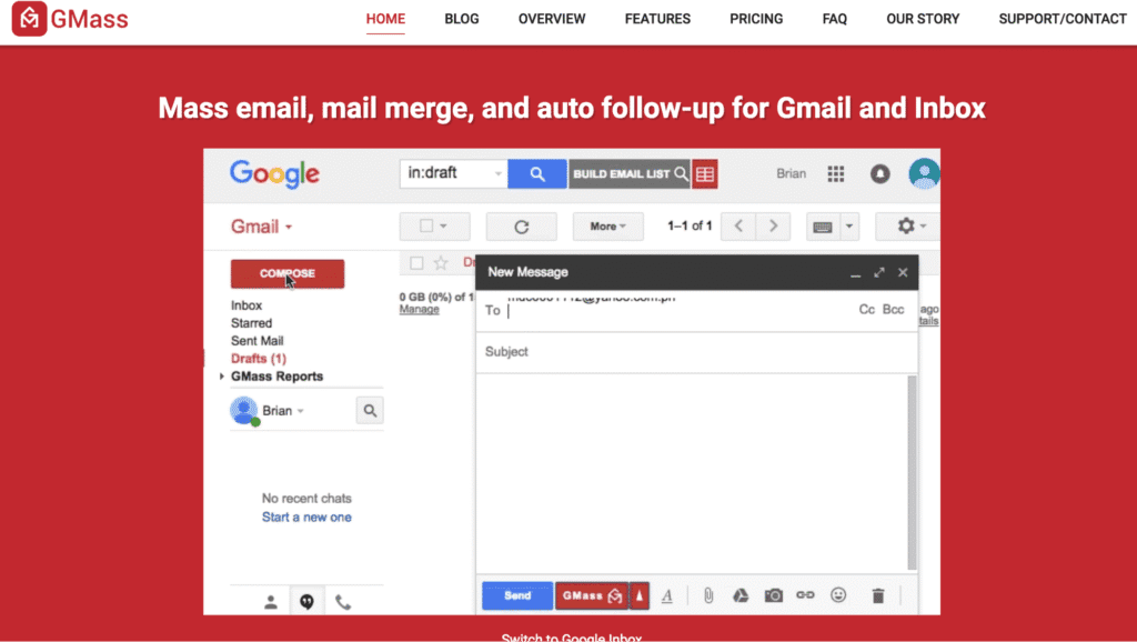 mass outreach from gmail