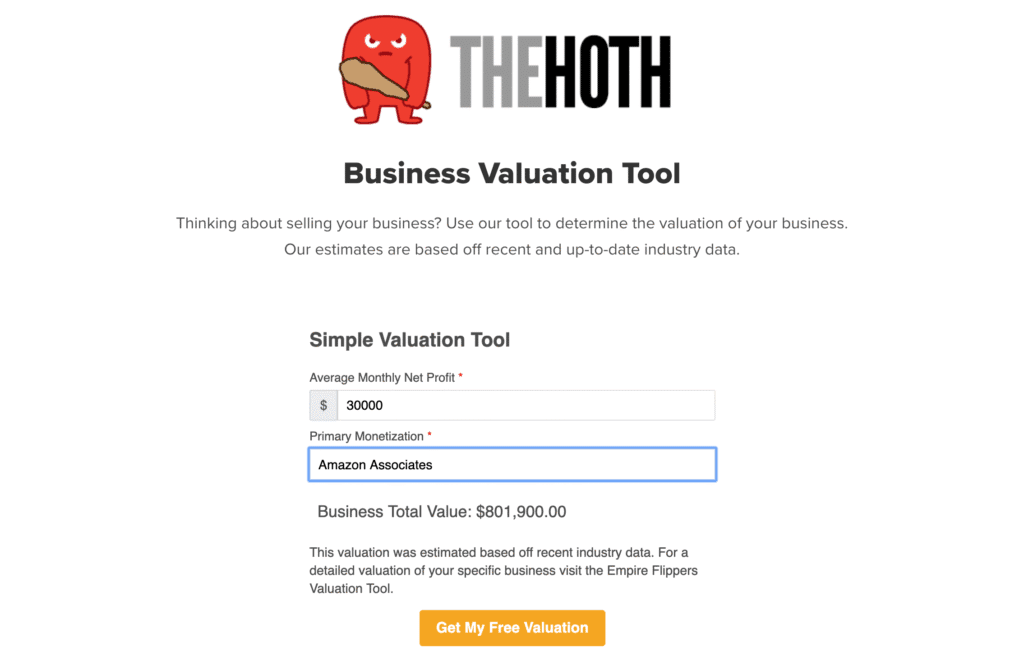 Business Valuation Tool
