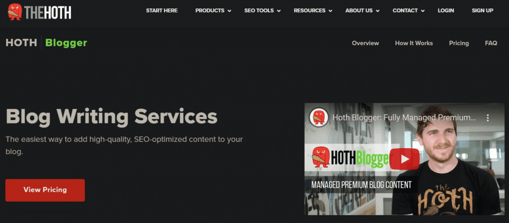 Image of Hoth Blogger Page