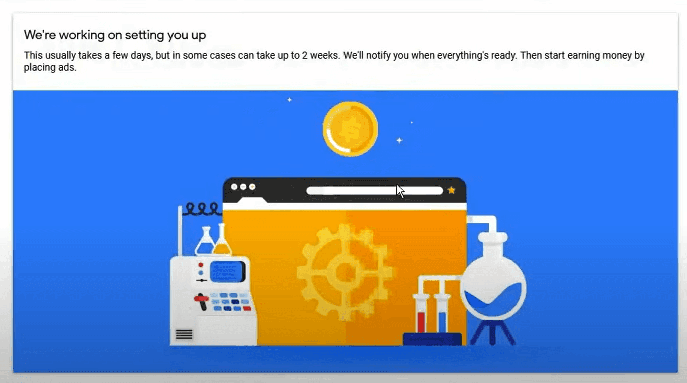 Monetization review message on YouTube channel