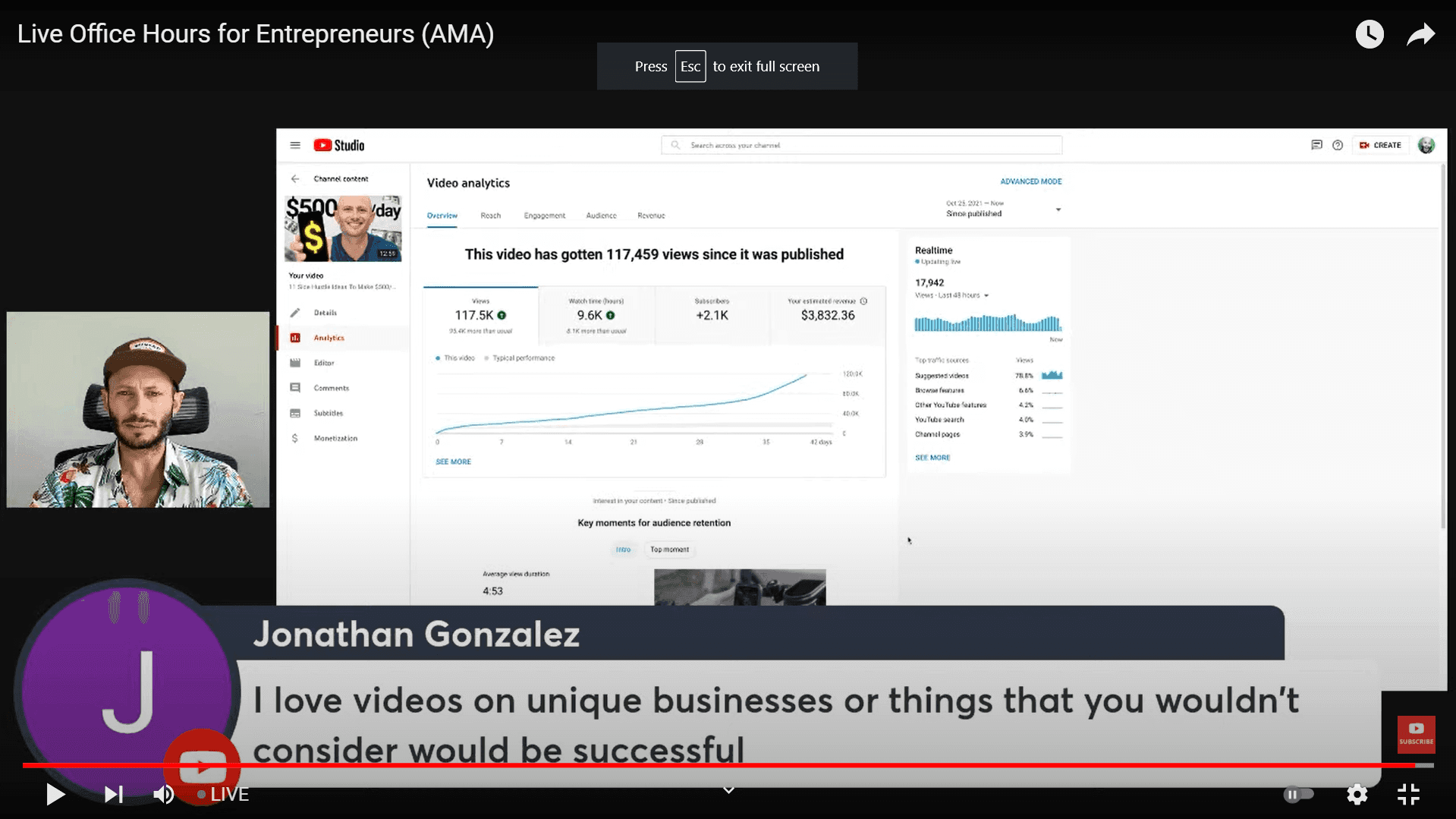 MMO study of YouTube Ad Revenue