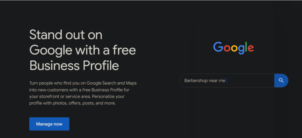 google business profile example