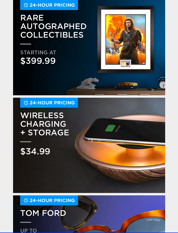 An example of a limited-time sale email