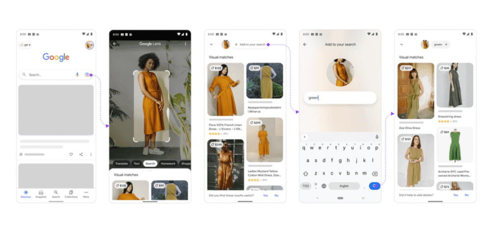Images of Google's multisearch near me