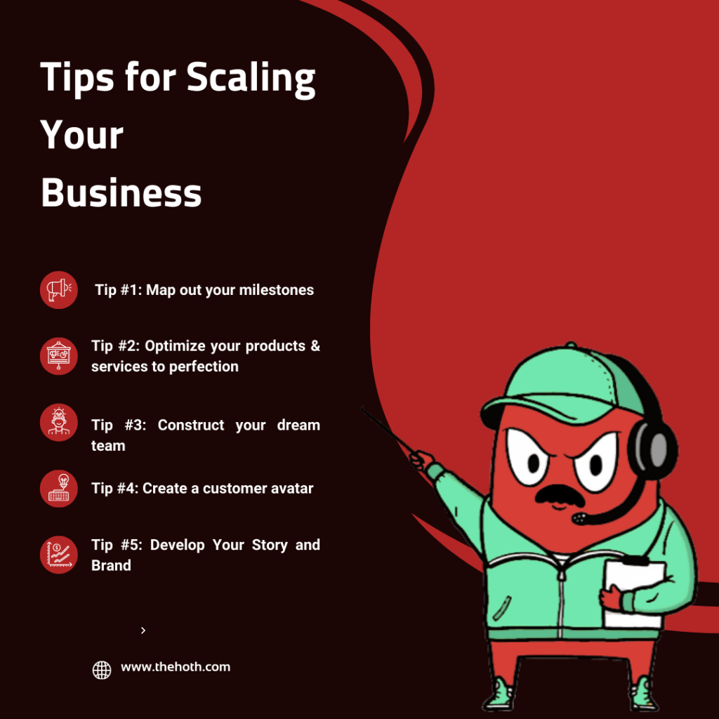 Infographic on Tips for Scaling Your Business 