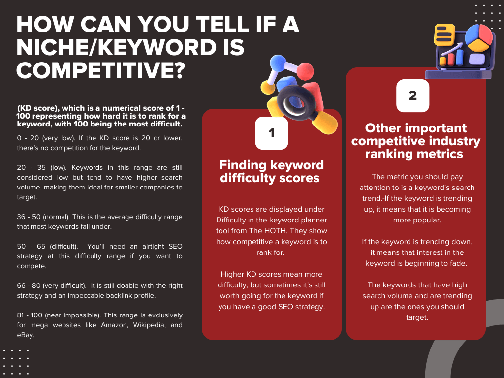 Infographic on How Can You Tell if a Niche Keyword is Competitive