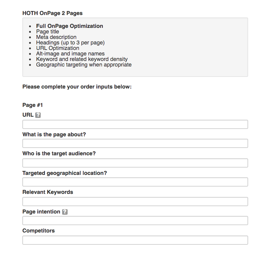 OnPage User Form