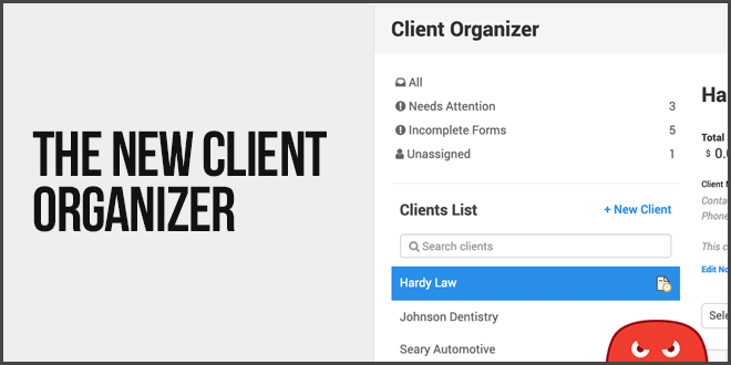 SEO client project organizer