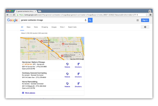 Google Local Pack