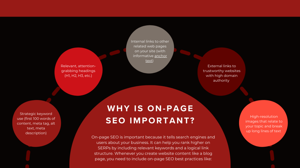 Infographic on why is on-page seo important?