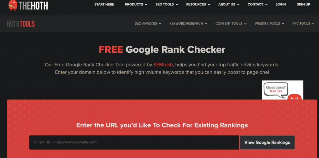 Image of The Hoth's Google Rank Checker