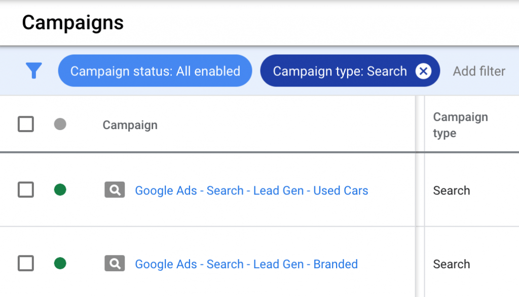 new ppc search campaigns