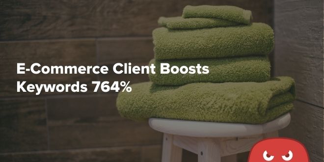 HOTH X Case Study: E-Commerce Client Boosts Keywords 764%