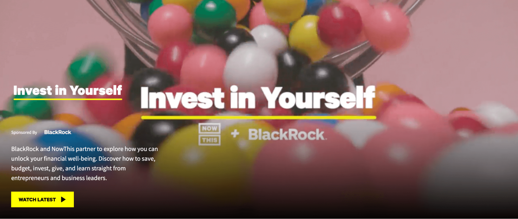 Invest in Yourself sponsored video