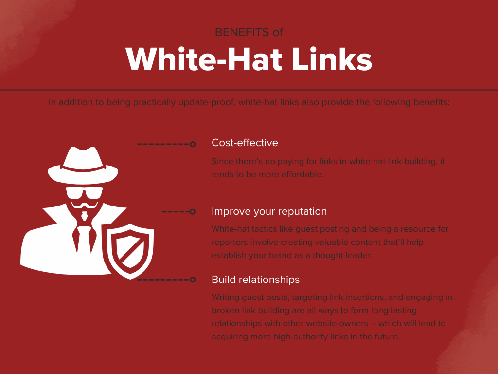 Infographic on Benefits of White-Hat Links