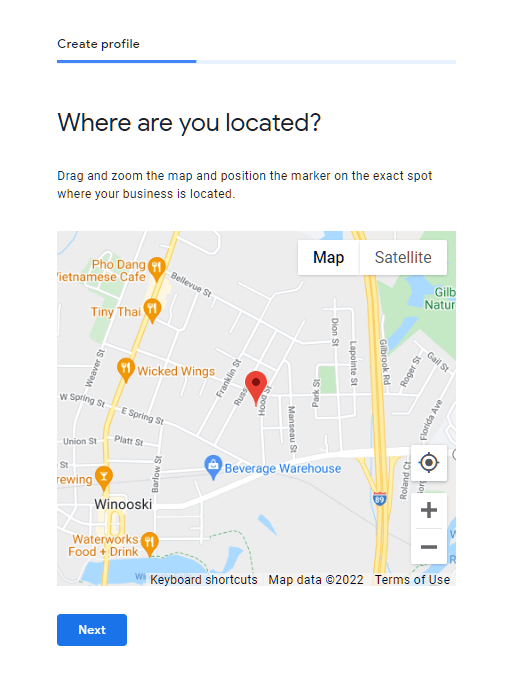 Google Business Profile Location Set Up