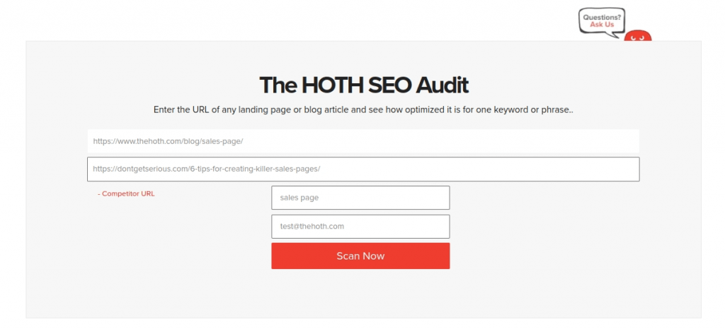 The Hoth SEO Audit Tool