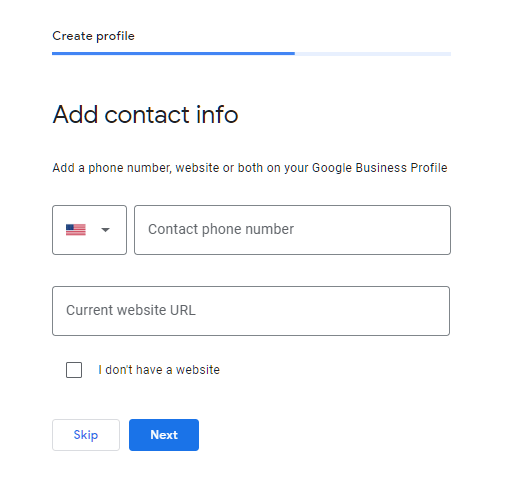 Image of Add contact info on Google Business Profile
