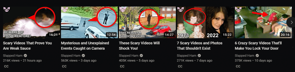 Image of Youtube Videos from Slapped Ham Channel