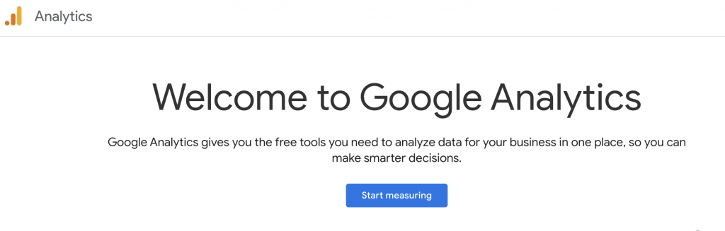 Image of Google Analytics Page