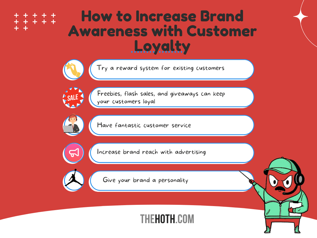 Infographic on How to Increase Brand Awareness with Customer Loyalty