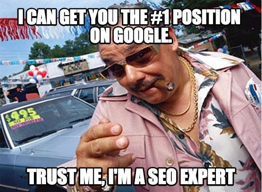 Image of Man claiming to be an SEO Expert