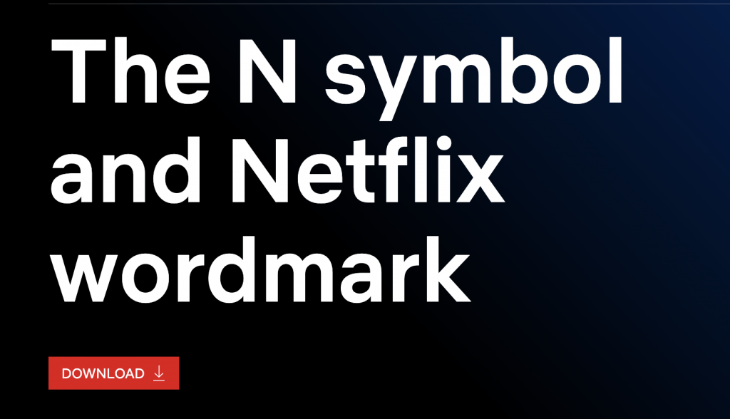 Image of Netflix Brand Logo Download Page