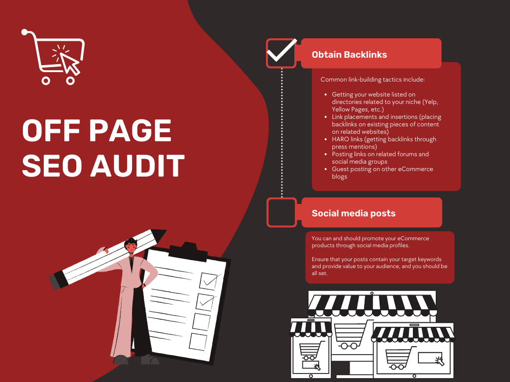 Infographic on off page SEO Audit Checklist 