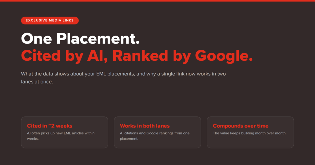 Why Exclusive Media Links Work: The AI and Search Data Behind Your Placements